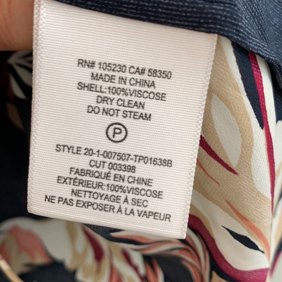 JOIE floral tropical print Summer casual blouse - Picture 7 of 9